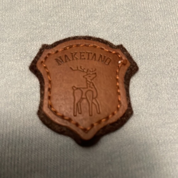 NAKETANO BRAVE NEW WORLD DARTH PULLOVER HOODIE SIZE MEDIUM - Blue/ turquoise - Picture 4 of 16